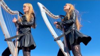 DOUBLE VISION (Foreigner) – Harp Twins, Camille and Kennerly