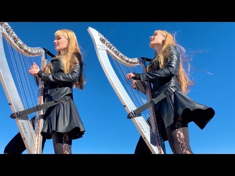DOUBLE VISION (Foreigner) – Harp Twins, Camille and Kennerly