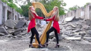 METALLICA “One” – 2 Girls 1 Harp (Harp Twins) HARP METAL