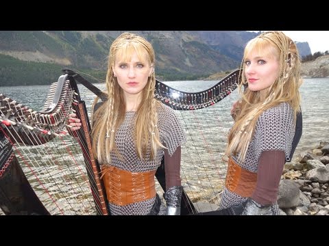 VIKINGS Theme (If I Had A Heart) Harp Twins – Camille and Kennerly